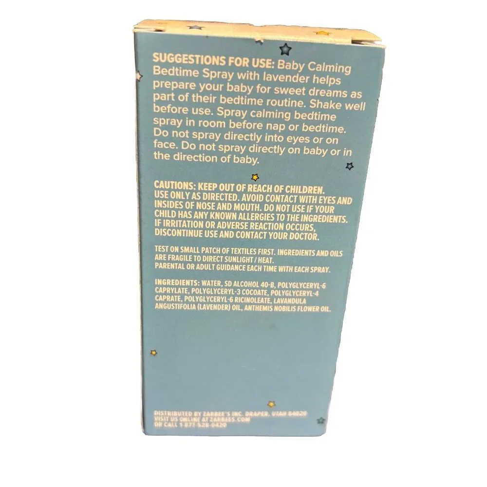 Zarbee’s Calming Bedtime Spray Lavender 2 FL Oz Exp : 01/2025 New